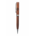 Inforest Flat Top Wood Twist Action Mechanical Pencil w/ 0.09 Mm Lead